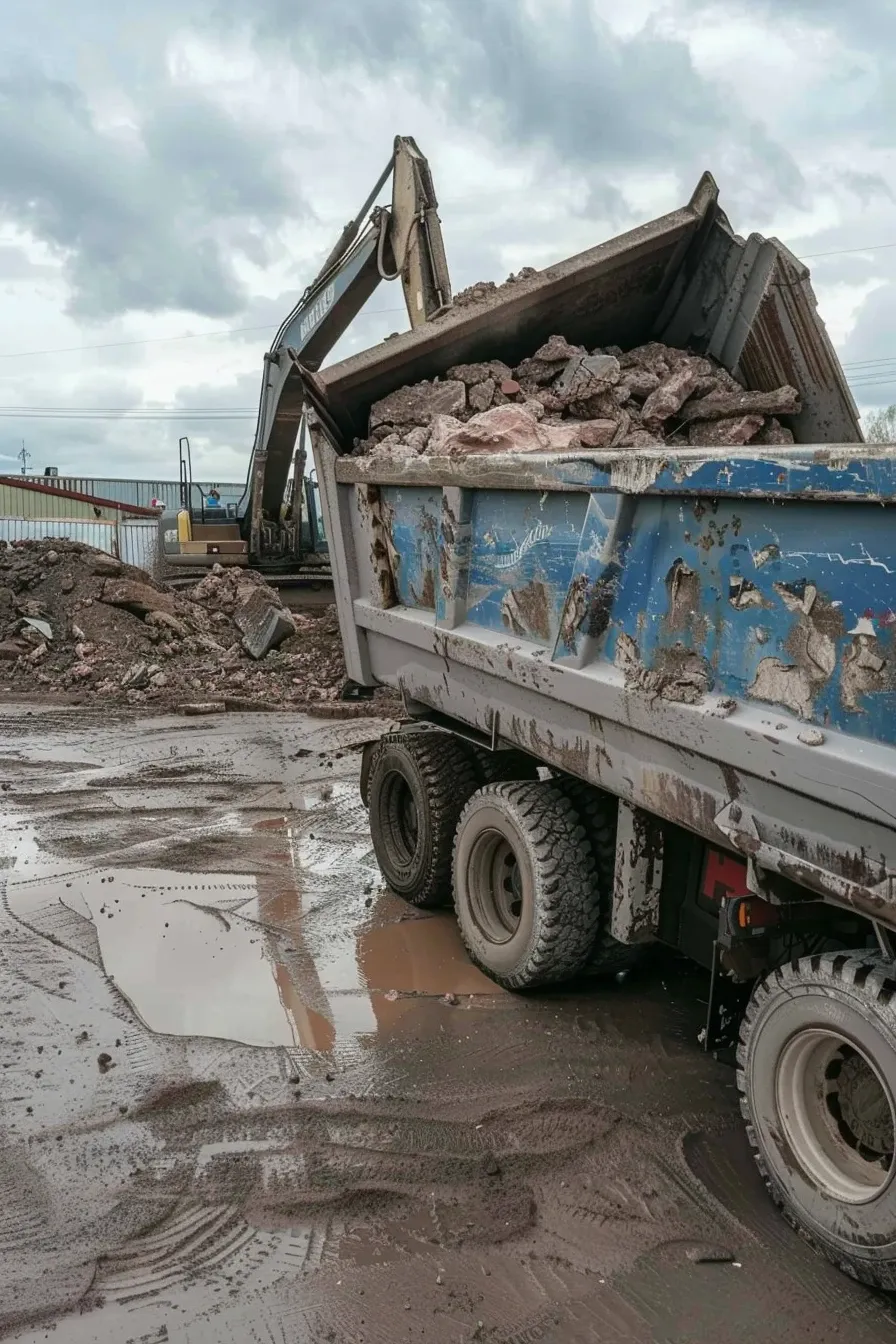 Hurtowy wywóz gruzu luzem naczepami o ładowności 24–27 ton – CDSRecycling.