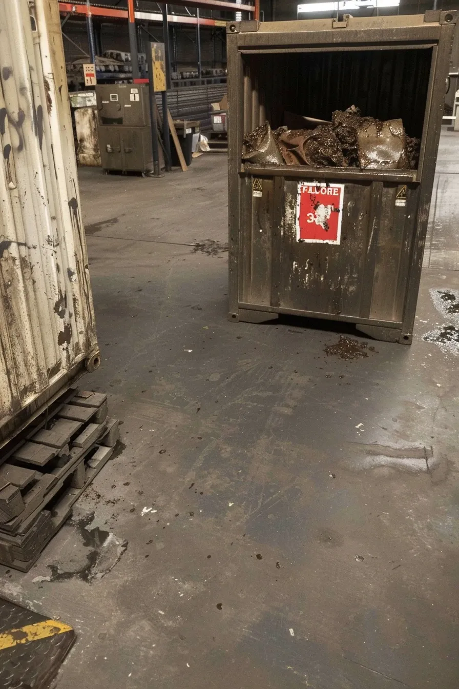 Podstawianie i regularna rotacja pojemników na odpady warsztatowe dla firm – CDSRecycling.