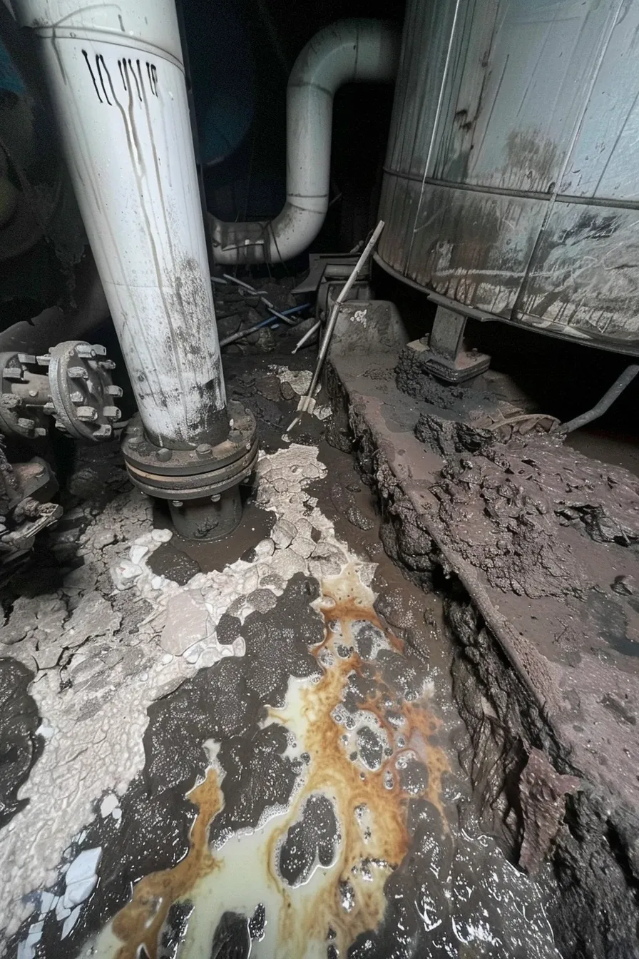 Utylizacja-odpadów-chemicznych-cdsrecycling_1_Pionowe ujęcie skorodowanego zaworu kontenera z chemią przemysłową w systemie BDO