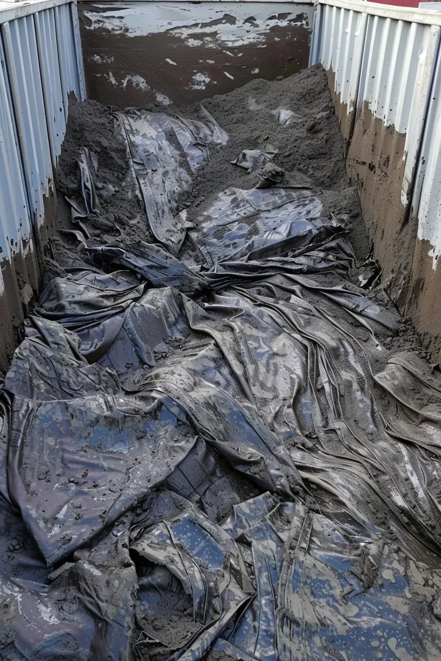 utylizacja-odpadow-budowlanych-cdsrecycling_3_Pionowy kadr prezentujący odpady poremontowe przygotowane dla CDSRecycling.